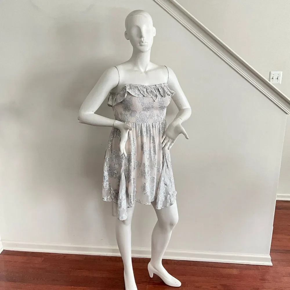 New Free People Gardenia Strapless Mini Smock L